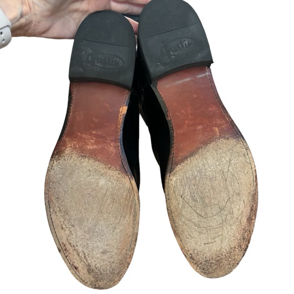 JUSTIN Men’s JACKSON 10" ROPER BOOTS (11.5 B) - Picture 7 of 9